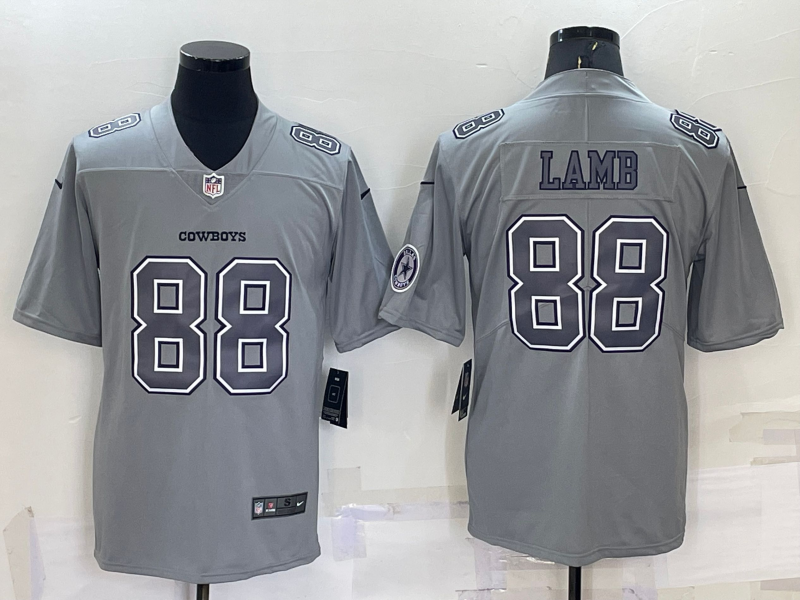 Men's Dallas Cowboys CeeDee Lamb #88 Gray Atmosphere Jersey